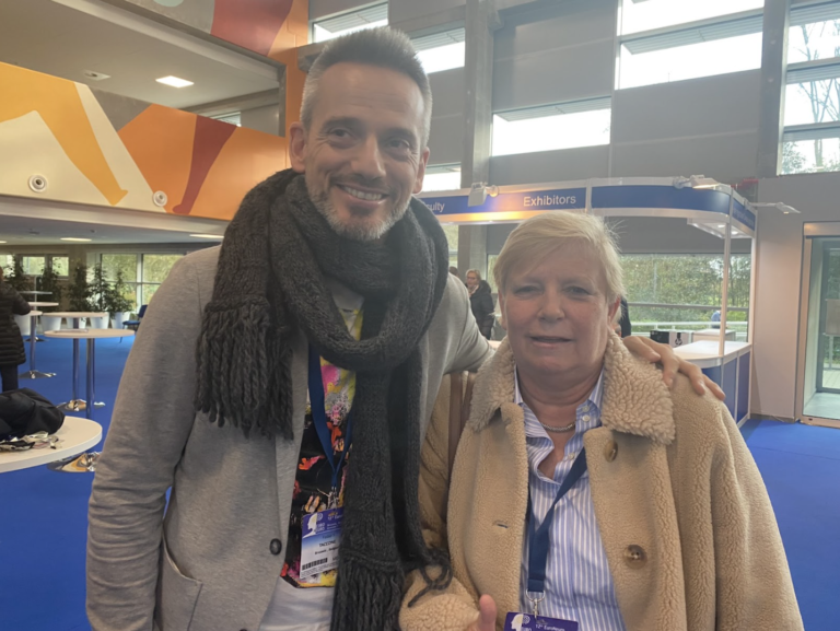 Dr. Fabio Taccone & Dr. Cathy DeDeyne at Euro Neuro 2023