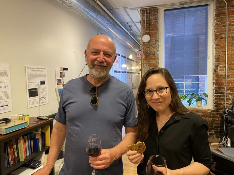 Dr. Dan Licht and Dr. Jana Kainerstorfe at the Moberg Analytics Intergalactic Headquarters