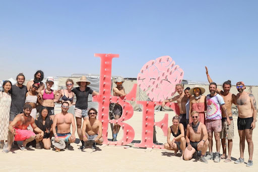 Campus Callosum group at Burning Man