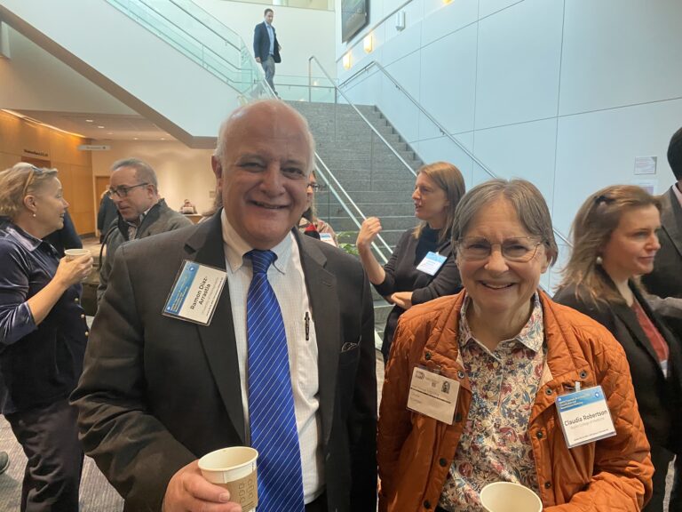 Ramon Diaz-Arrastia and Claudia Robertson at the 2024 NINDS TBI Classification Workshop