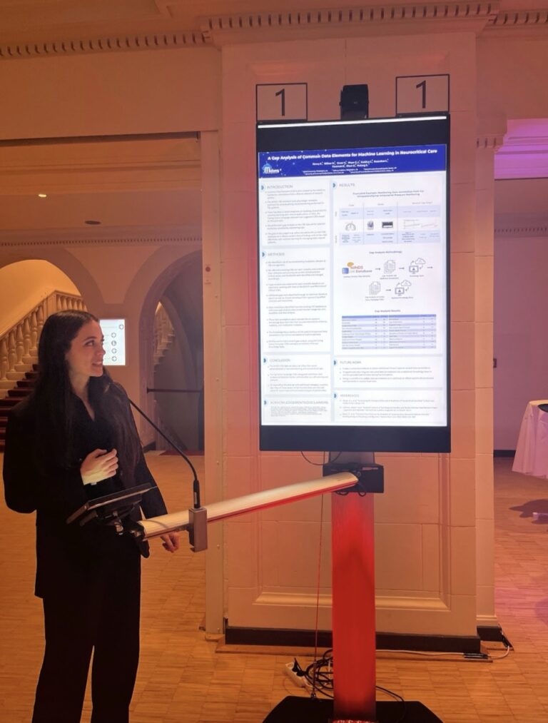 Kayleigh Kenny presenting her work at ANIM 2024