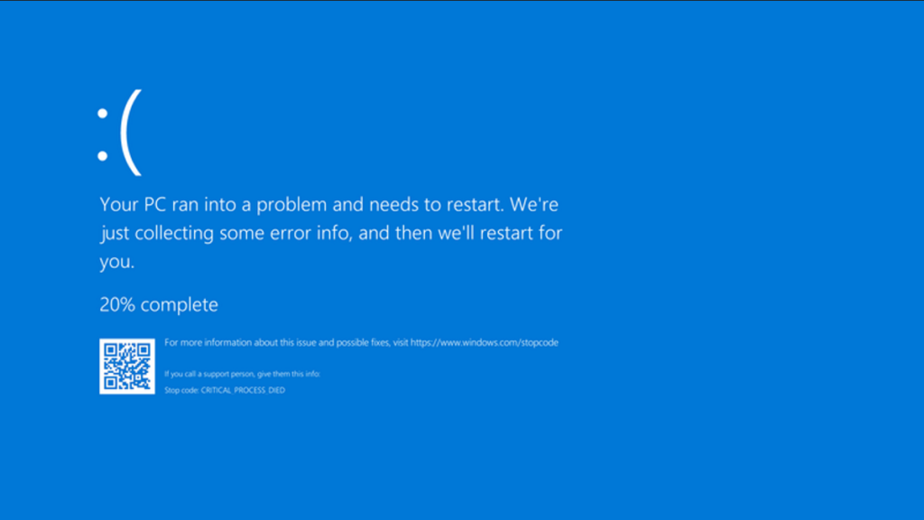 Blue Screen of Death caused by CrowdStrike Update