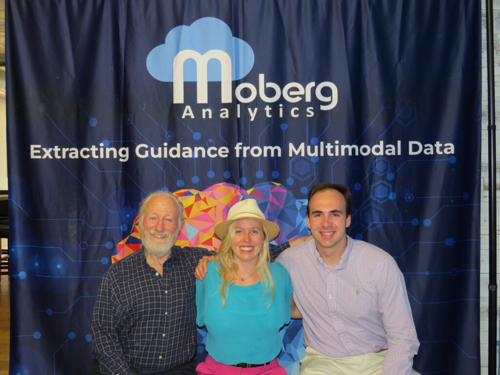 Dick Moberg, Jamie MoCrazy, Ethan Moyer at Moberg Analytics