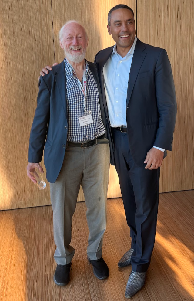 David Okonkwo and Dick Moberg at the UChicago Neurotrauma Symposium 2024