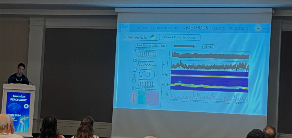 Gwendan Percevault presenting at ICSD 2024