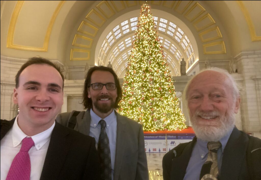 Ethan Moyer, Craig Maddux, and Dick Moberg at Union Station, Washington D.C.