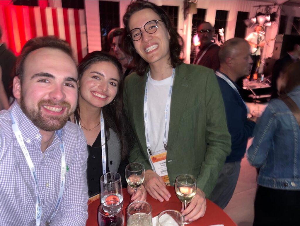 Ethan Moyer, Farah Kamar (Western University), and Stefan Bogli (University Hospital Zürich) enjoying the circus.
