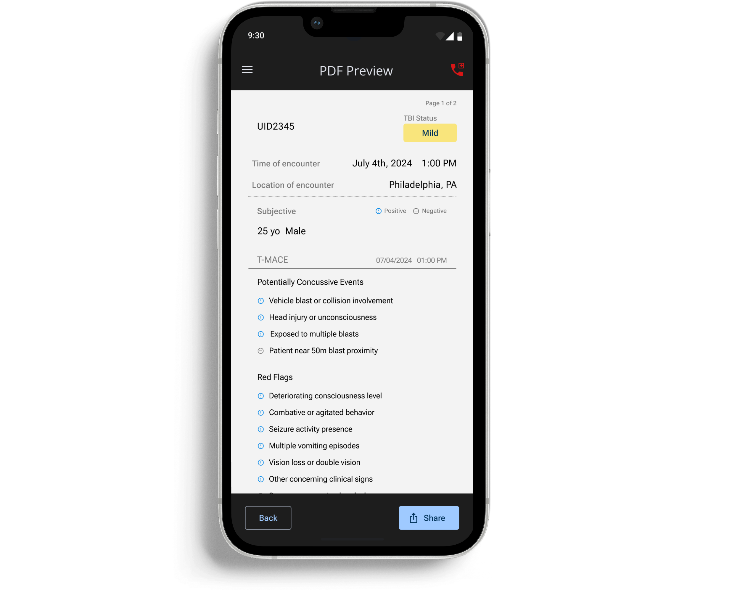 TBI Navigator Communication & Export